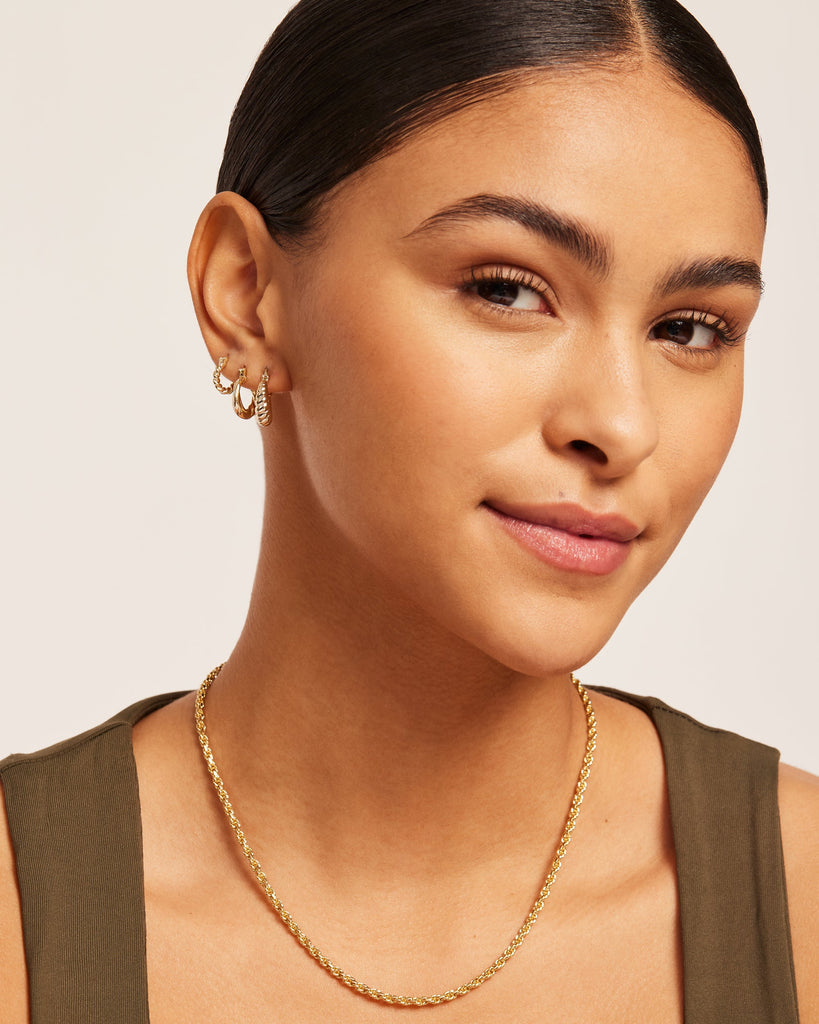 Twisted Earring Pack #Variant_White Gold  