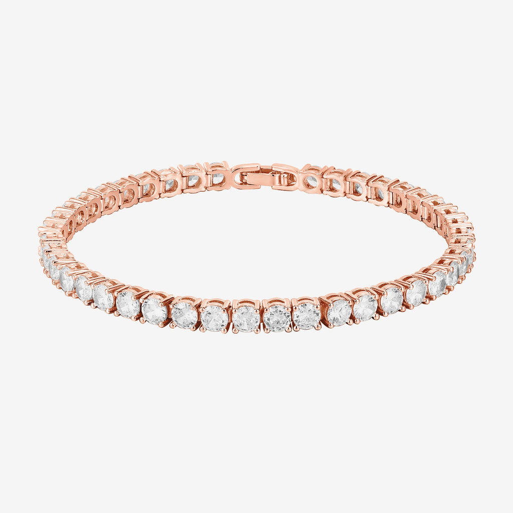 Sarena Tennis Bracelet 6.5 Inches,7 Inches,7.5 Inches, Rose Gold Bracelet 
