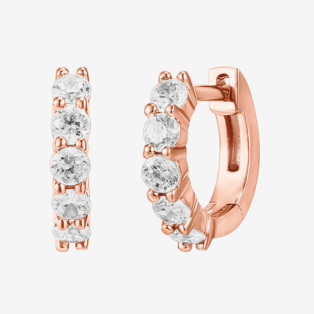 Cora Huggies Rose Gold Earring 