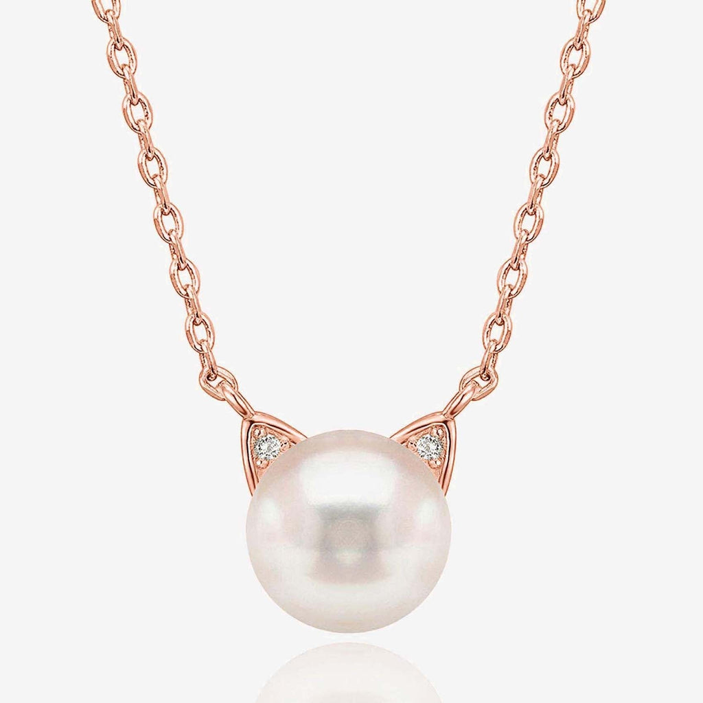 Freshwater Cultured Cat Pearl Necklace   