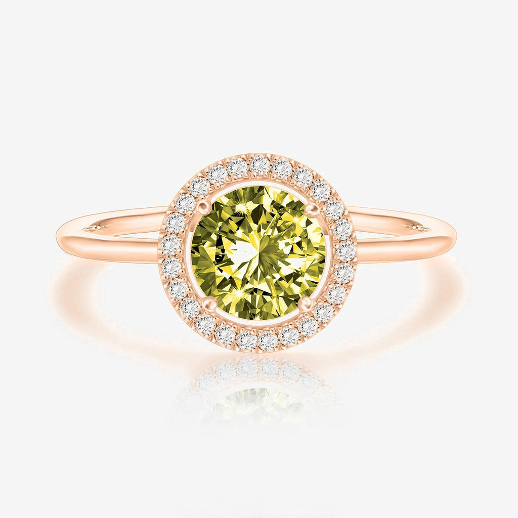 Swarovski Crystal Birthstone Ring August, Rose Gold Ring 