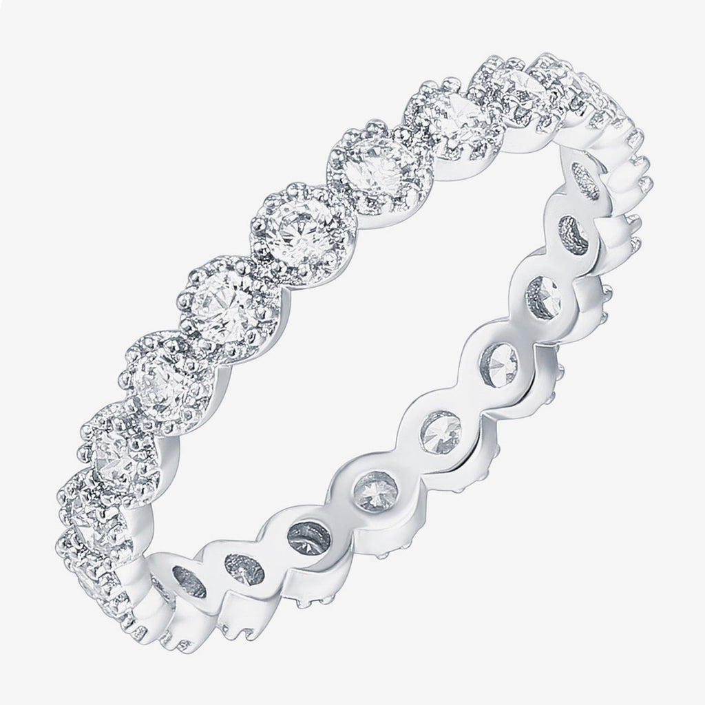 Cassidy Eternity Band 5, 6, 7, 8, 9, White Gold Ring 