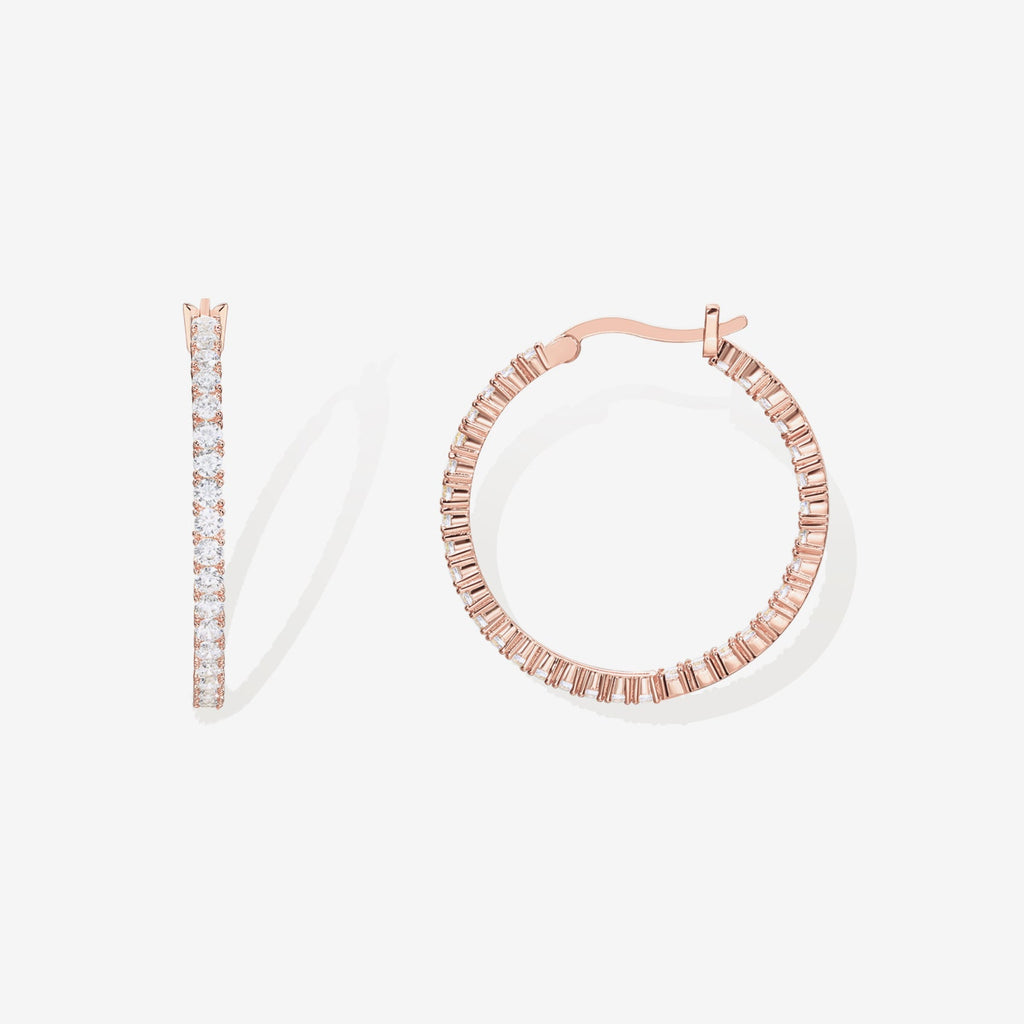 Inside-Out Hoops Rose Gold, 30mm Earring 