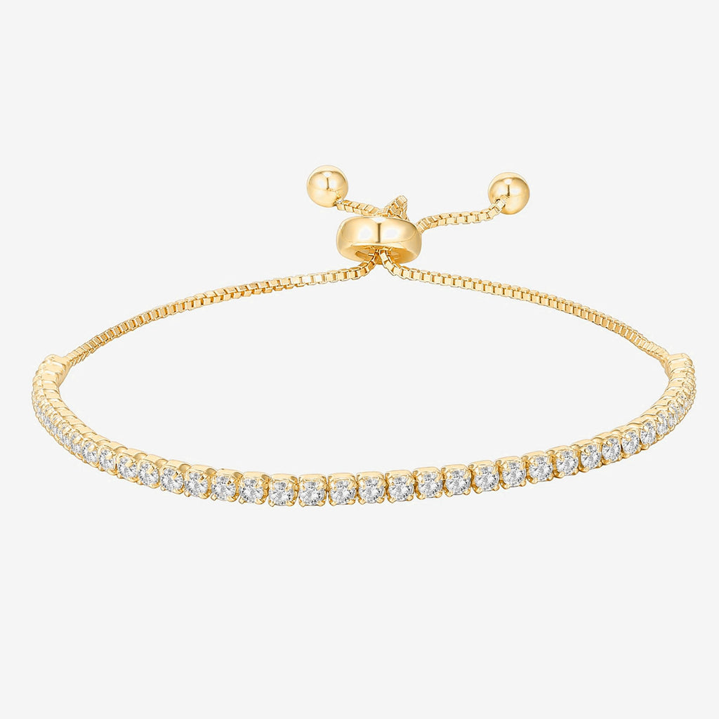 Dainty Freshwater Pearl Bracelet Yellow Gold Bracelet 