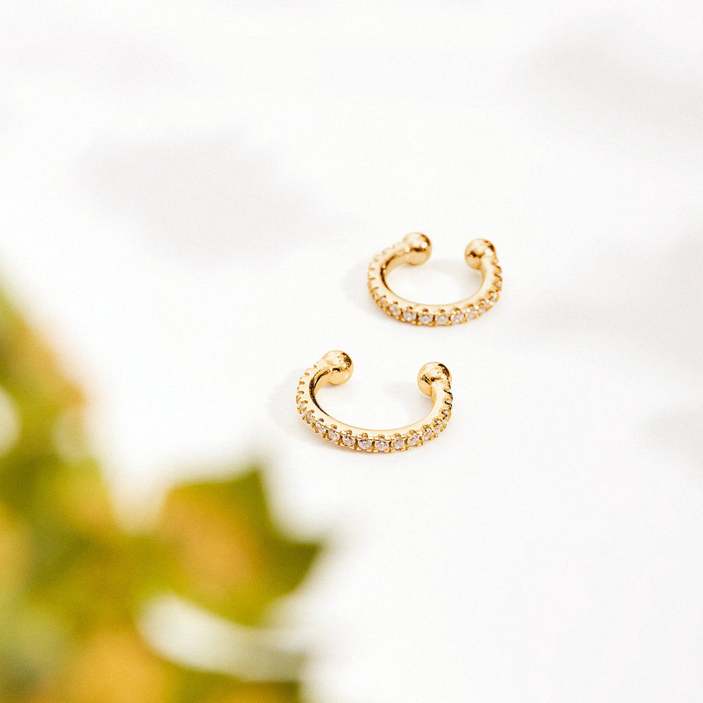 Vermeil Amelia Ear Cuffs Yellow Gold Plated Earring 