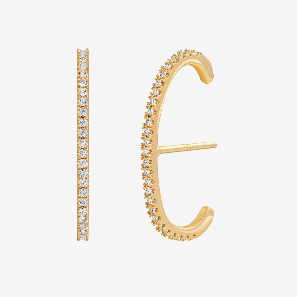 Colette Suspender Cuffs Yellow Gold Earring 
