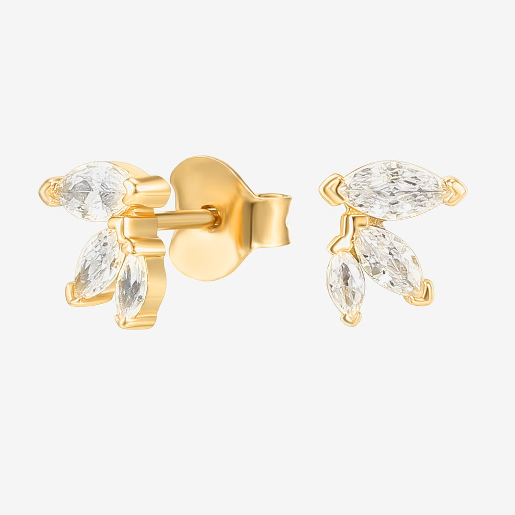 Trill Studs Yellow Gold Earring 