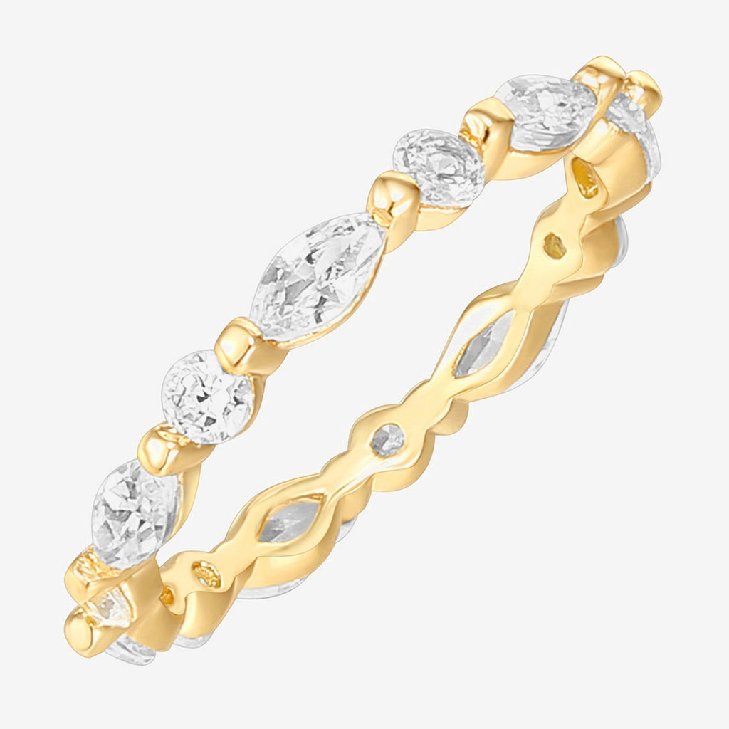 Posy Eternity Band 5,6,7,8,9, Yellow Gold Ring 