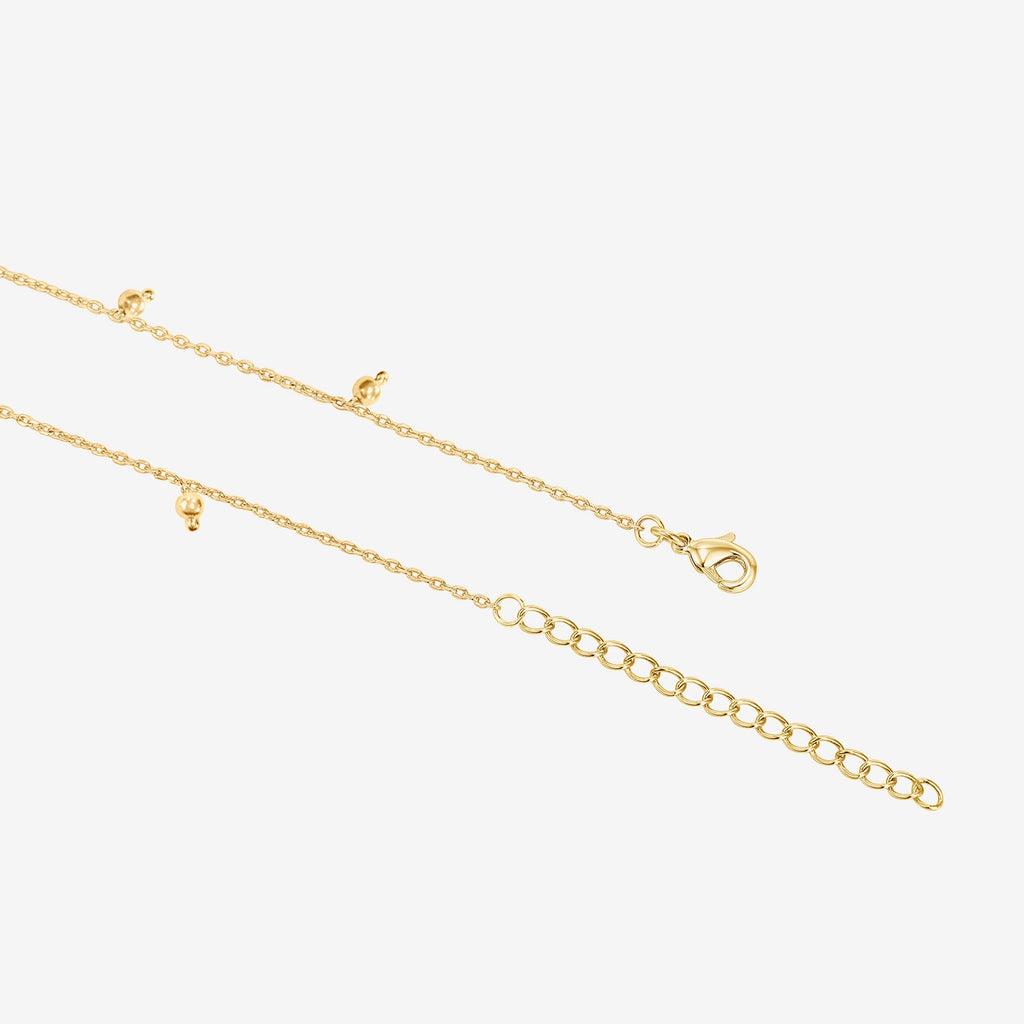 Charm Link Round Gold Anklet Yellow Gold Anklet 