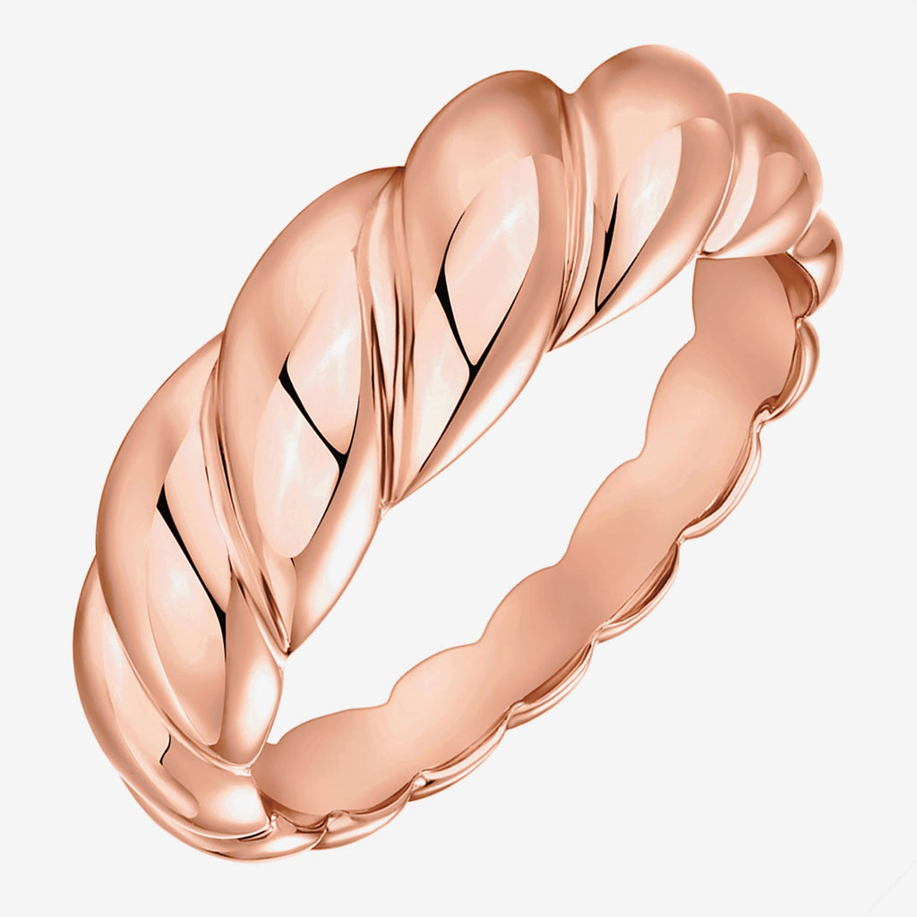 Croissant Ring 5,6,7,8,9, Rose Gold Ring 