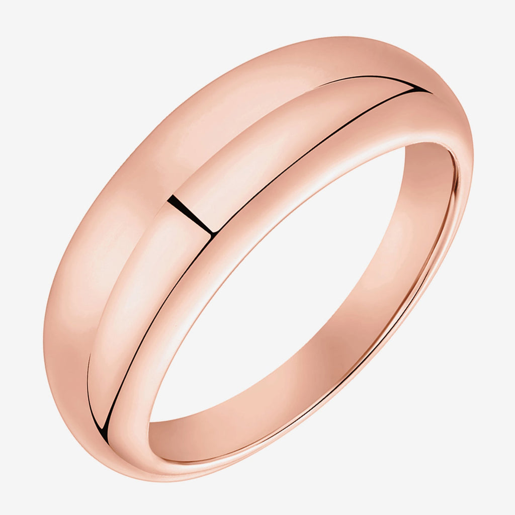 Dome Ring 5,6,7,8,9, Rose Gold Ring 