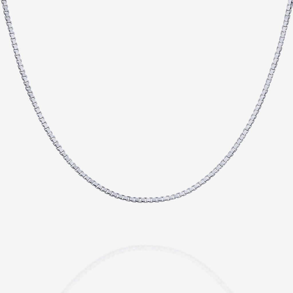 Stackable Thick Square Box Chain Necklace   