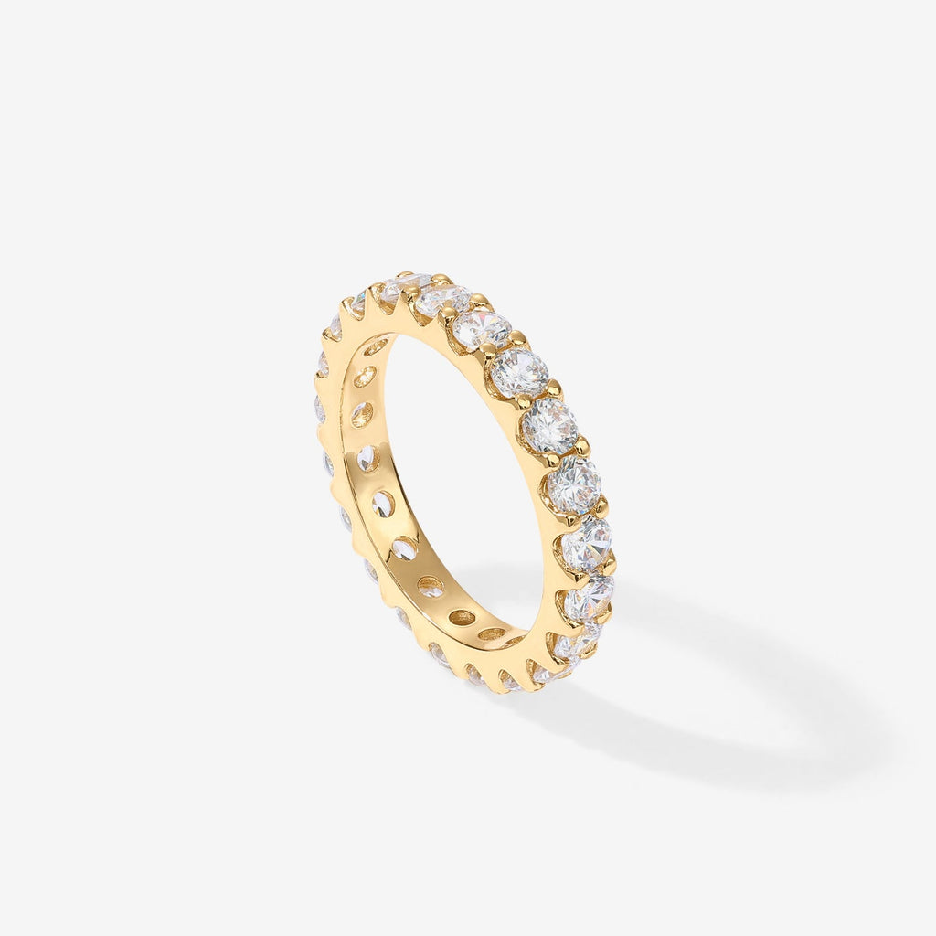 Cubic Zirconia Stackable Eternity Ring  Rings 