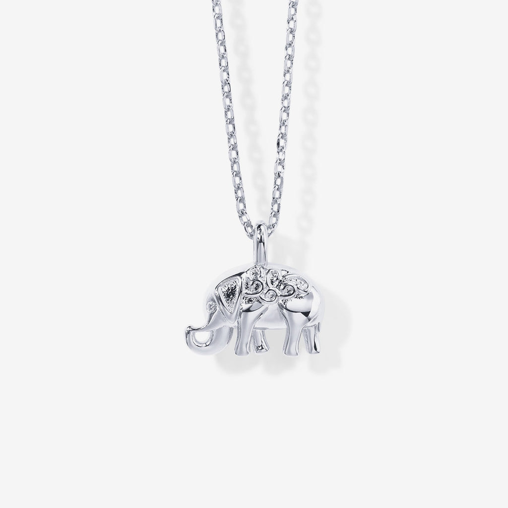Dainty Elephant Pendant Necklace   