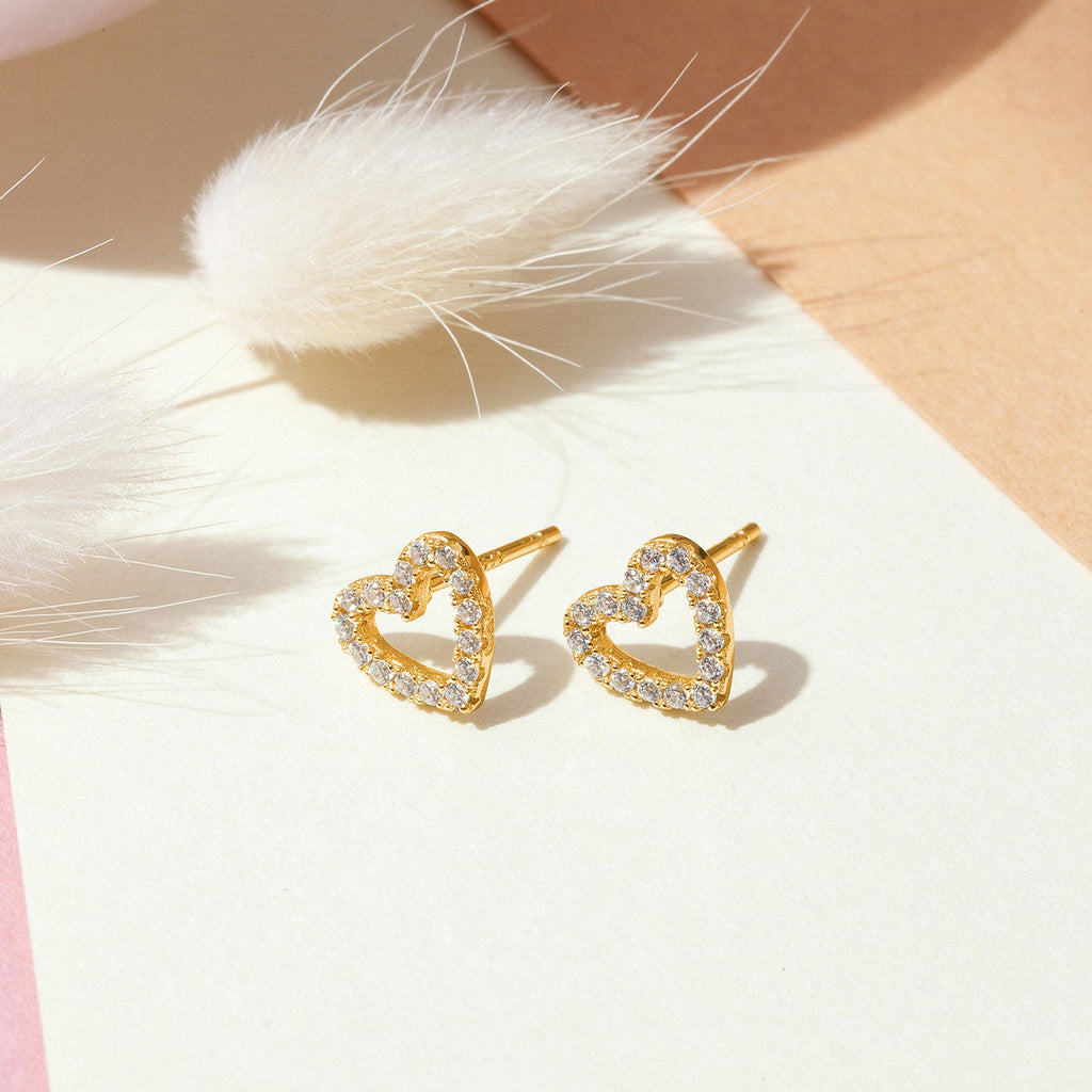 Delilah Studs Yellow Gold Earring 