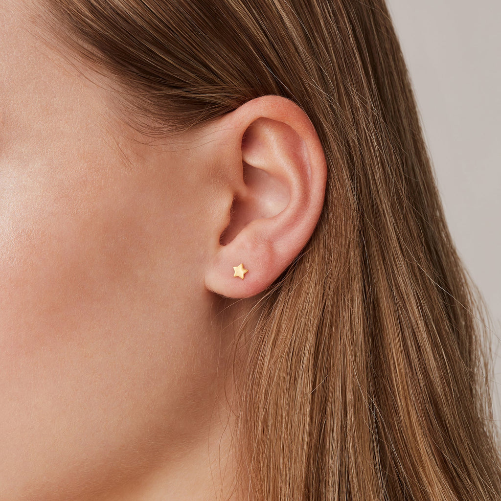 Astral Studs Yellow Gold Earring 