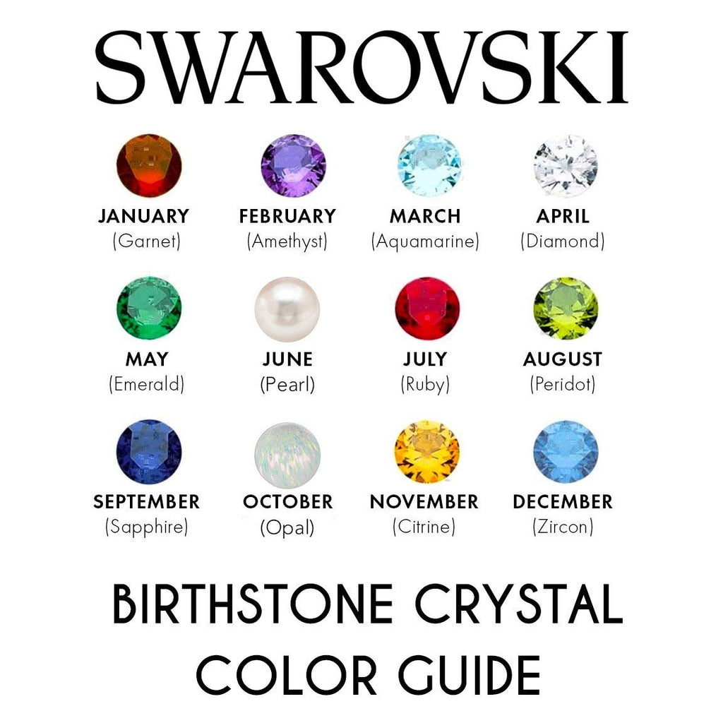 Swarovski Crystal Birthstone Ring January, February, March, April, May, June, July, August, September, October, November, December, Rose Gold Plated Ring 